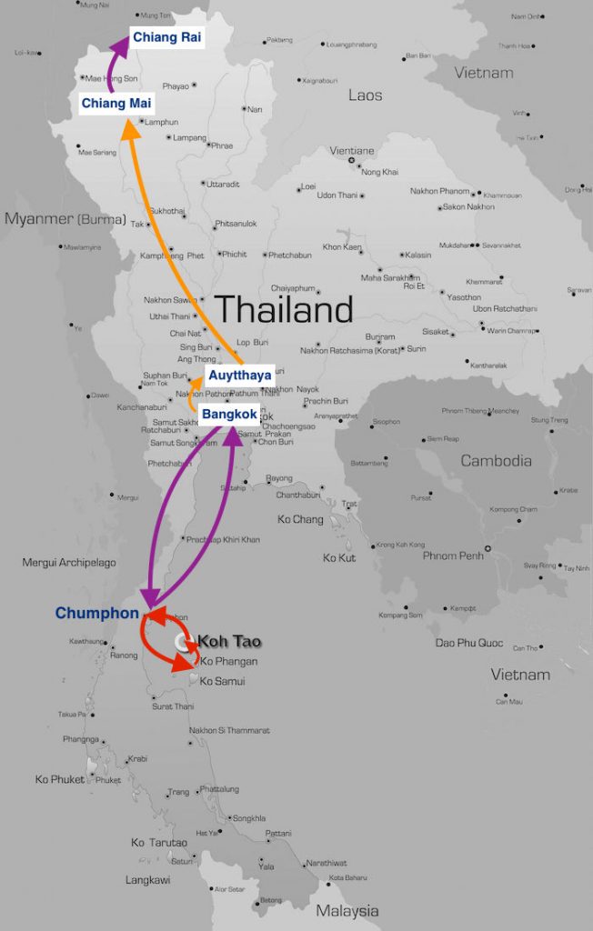 Quel itinéraire faire en Thaïlande ?