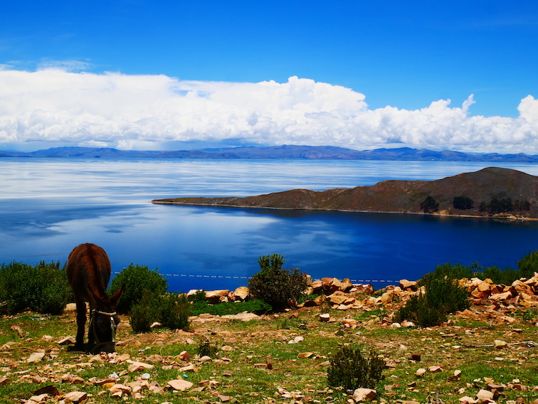 Vue sur le lac Titicaca.