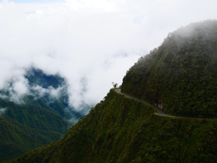 Death Road en Bolivie.