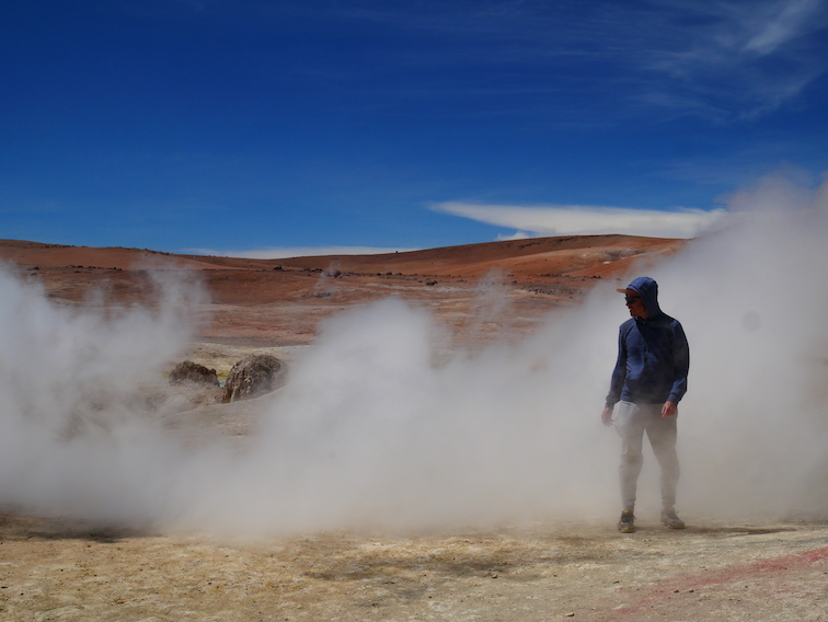 Les geysers de Bolivie. 