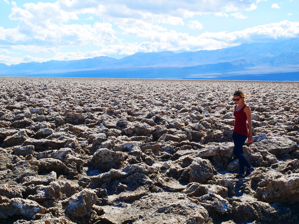 Désert de sel à Death Valley. 